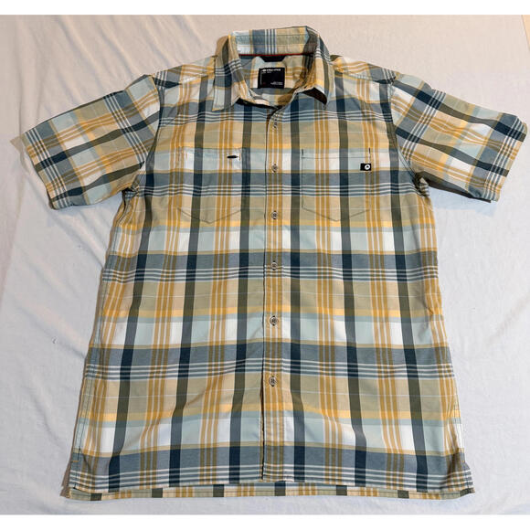 Marmot Other - Marmot Mens‎ Short Sleeve Button Down Plaid Shirt Size Large
